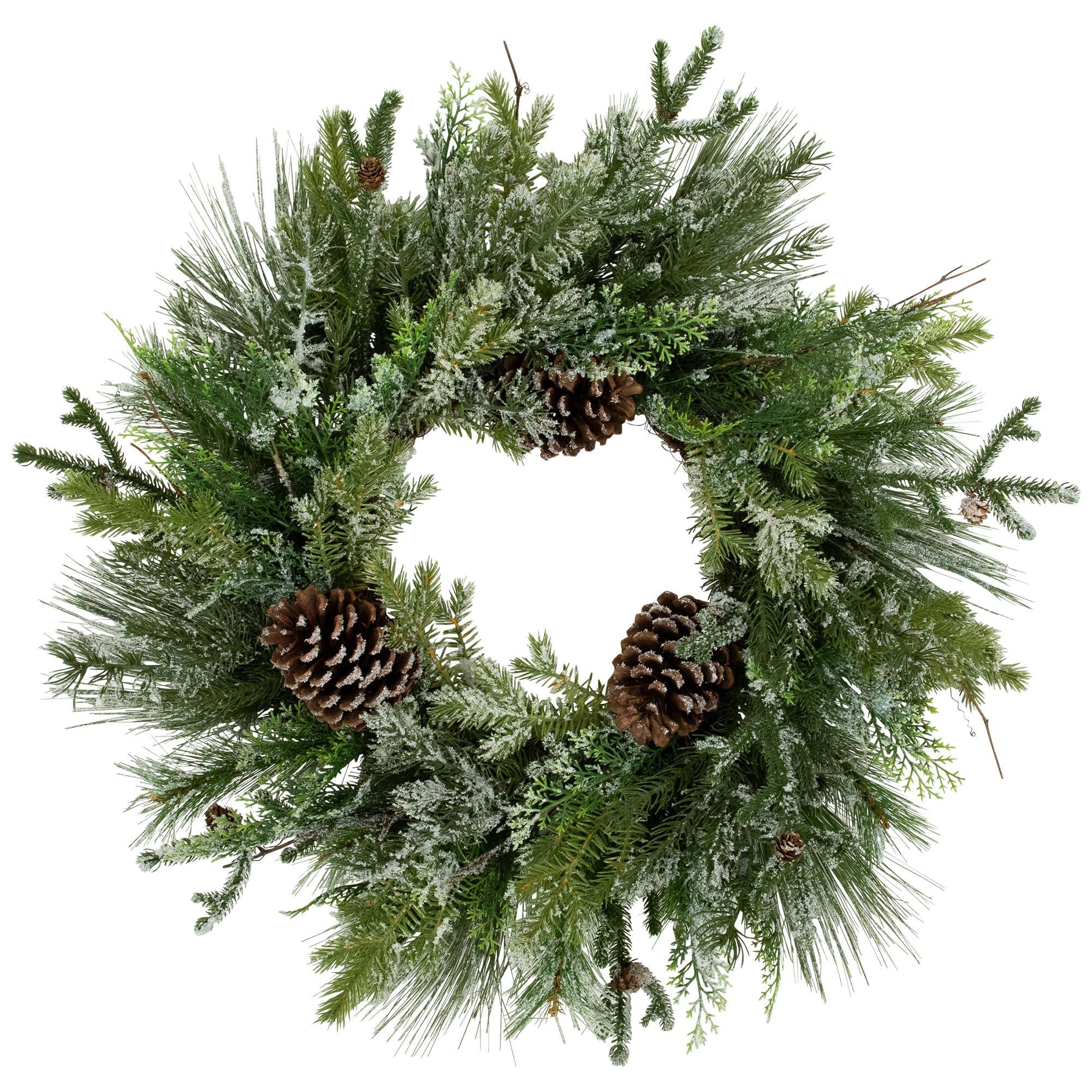 Amazon.com: Frosted Mixed Pine and Cedar Artificial Christmas
